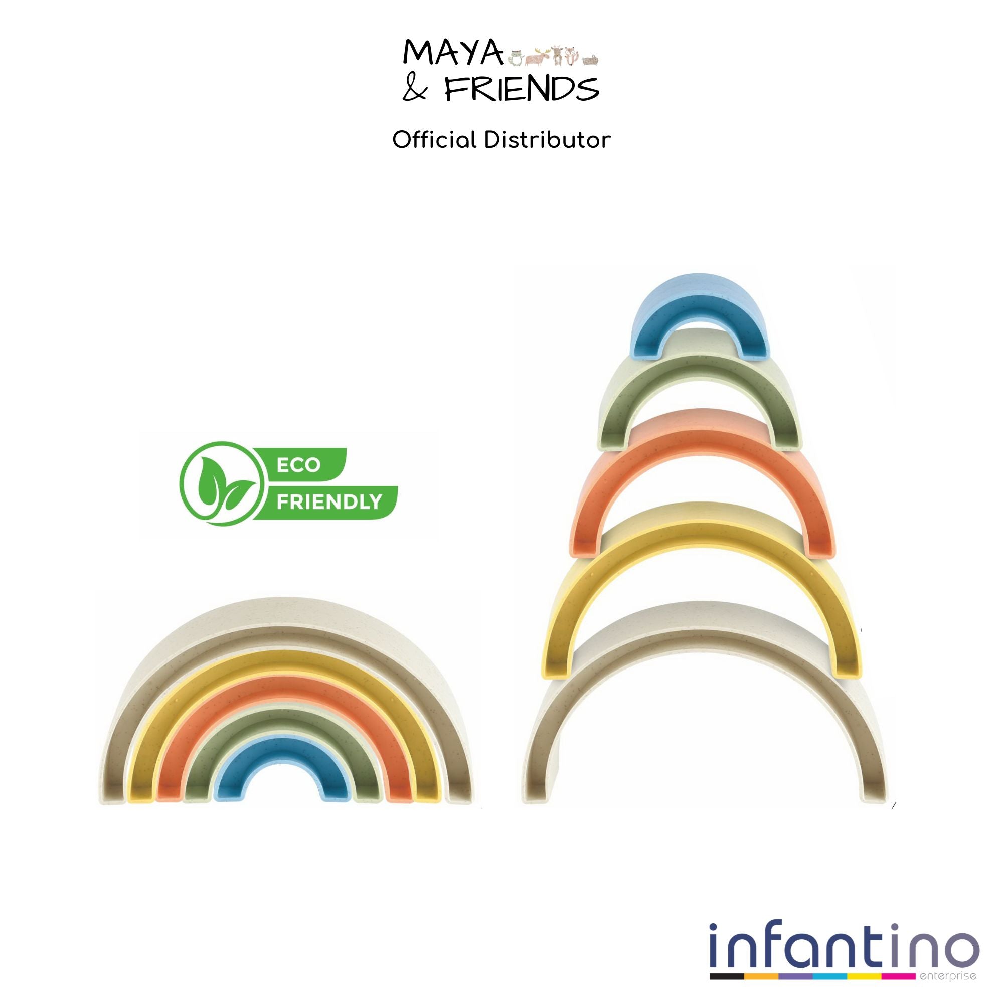 Maya & Friends Bio Rainbow Stacker