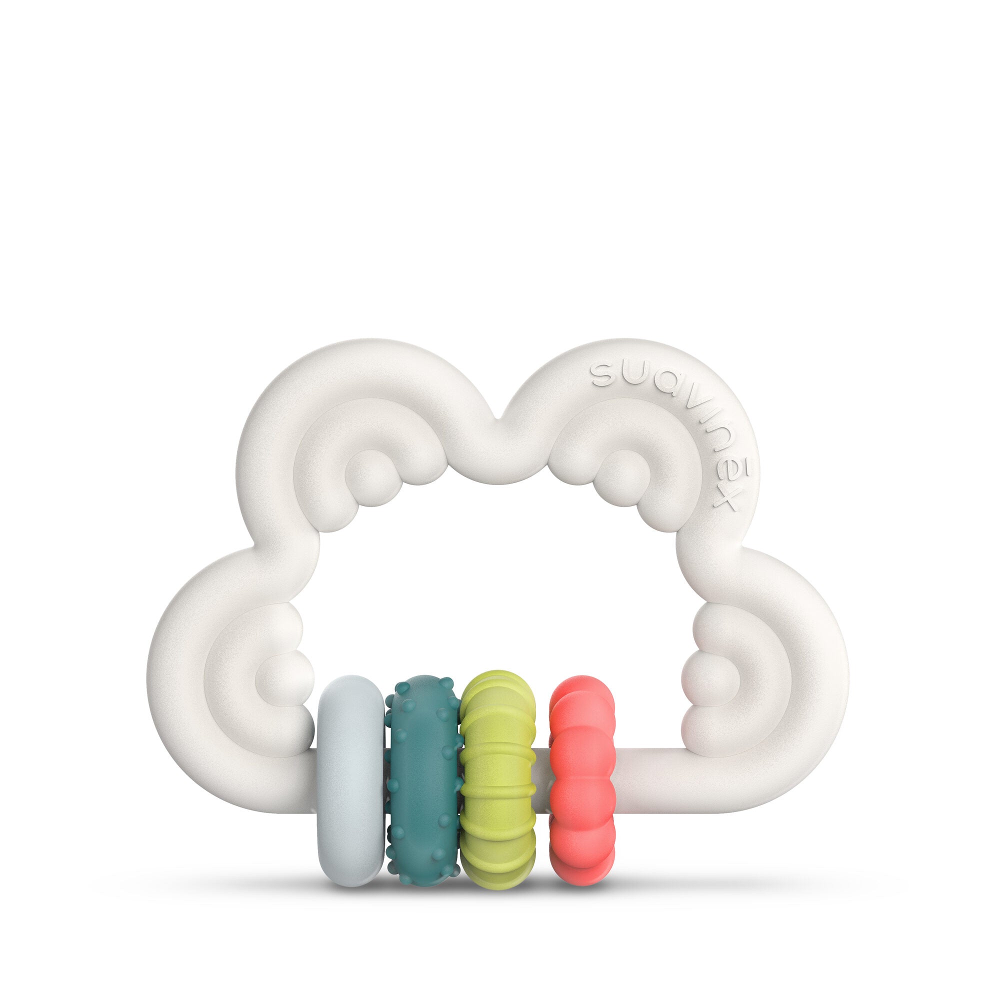 Suavinex Cloud Silicone Educational Teething Ring - Multicolour
