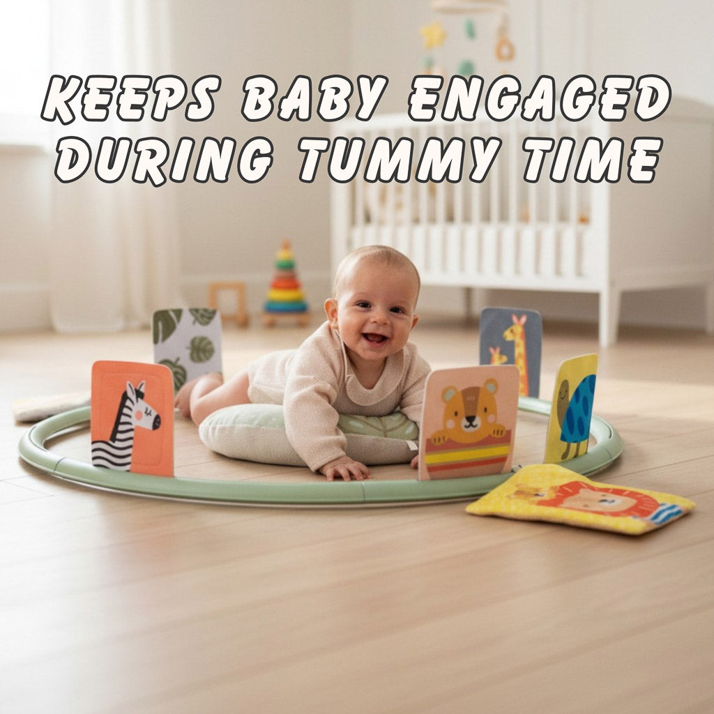 Taf Toys Tummy Time Trainer – Baby Sensory Tummy Time Toy | 0 months+