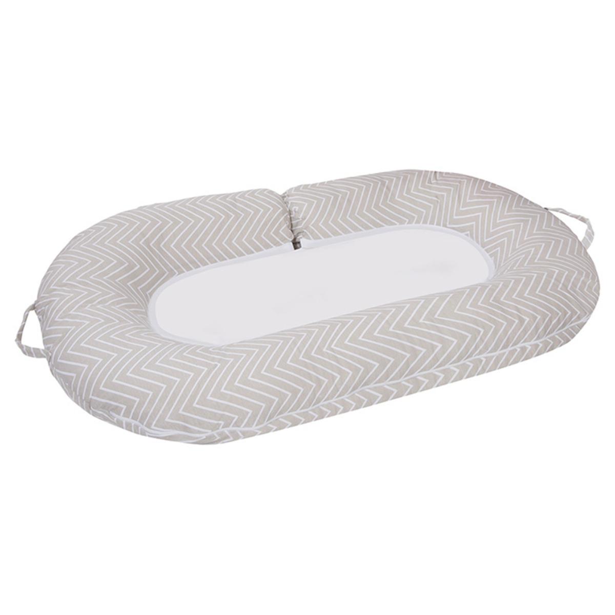 Clevamama Mum2Me Maternity Pillow & Sleep Pod - Yellow/Grey Stripes