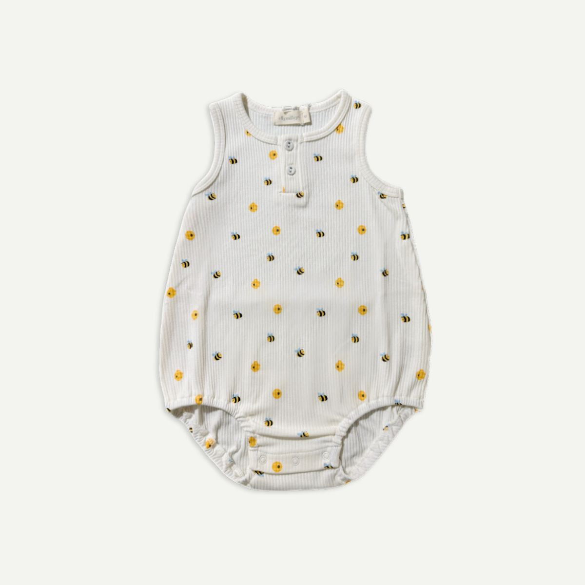 Elly Milley TENCEL™ Organic Cotton / Vent Romper Honey Bee