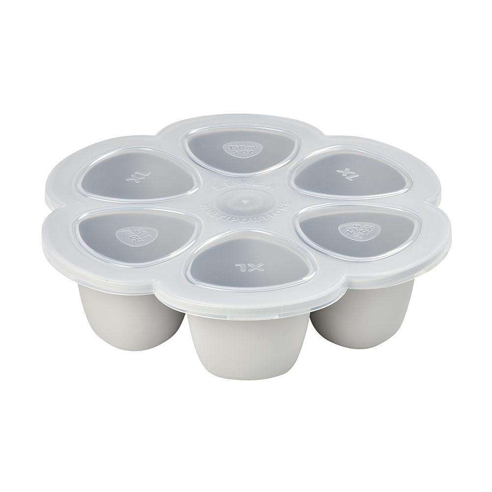 Beaba Multiportions Silicone Freezer Tray 6 x 150ml - Grey
