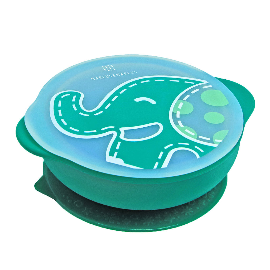 Marcus & Marcus Suction Bowl with Lid – Silicone Baby Feeding Bowl - Ollie