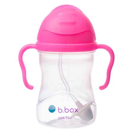 B.Box Sippy Cup Neon - Pink Pomegranate (NEW Upgraded 2019)