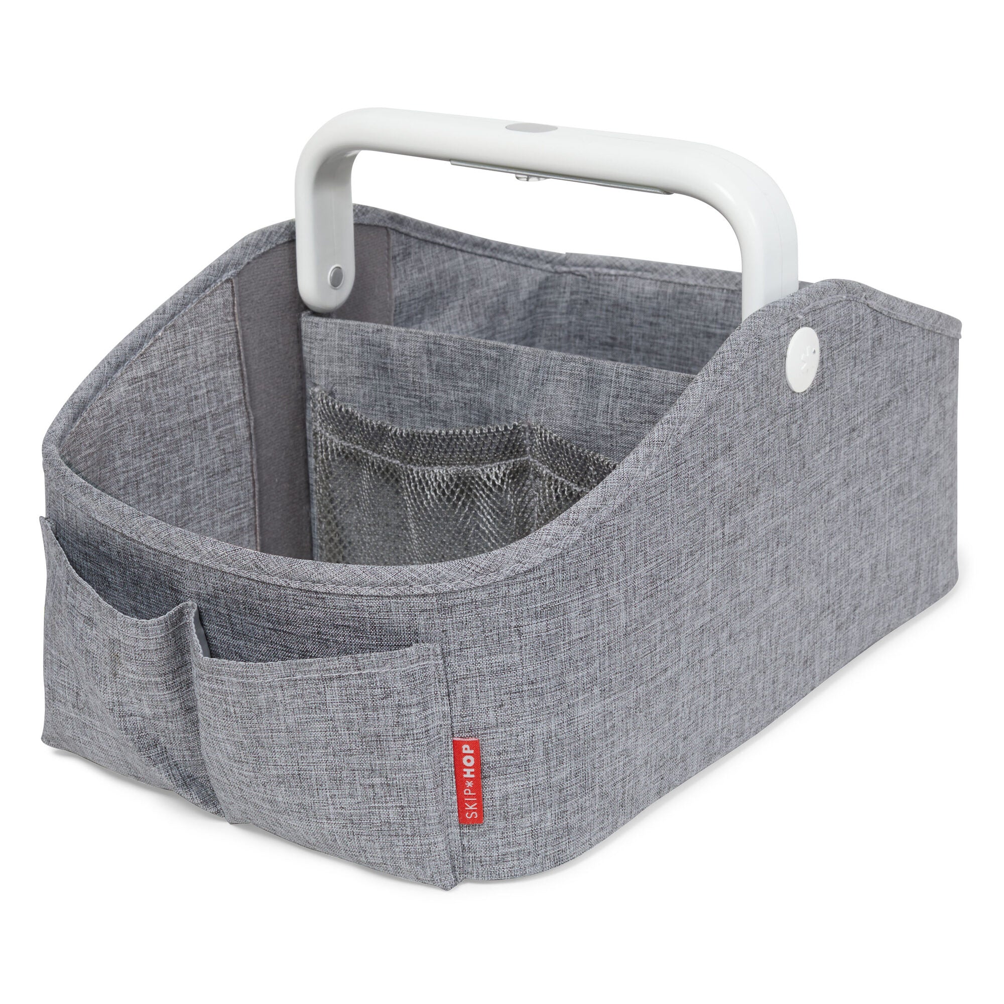 Skip Hop Nursery Style Light Up Diaper Caddy - Heather Grey