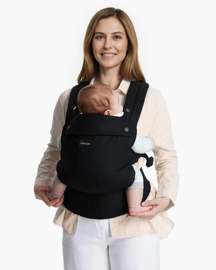 Momcozy PureHug Ergonomic Baby Carrier Inward Facing Black