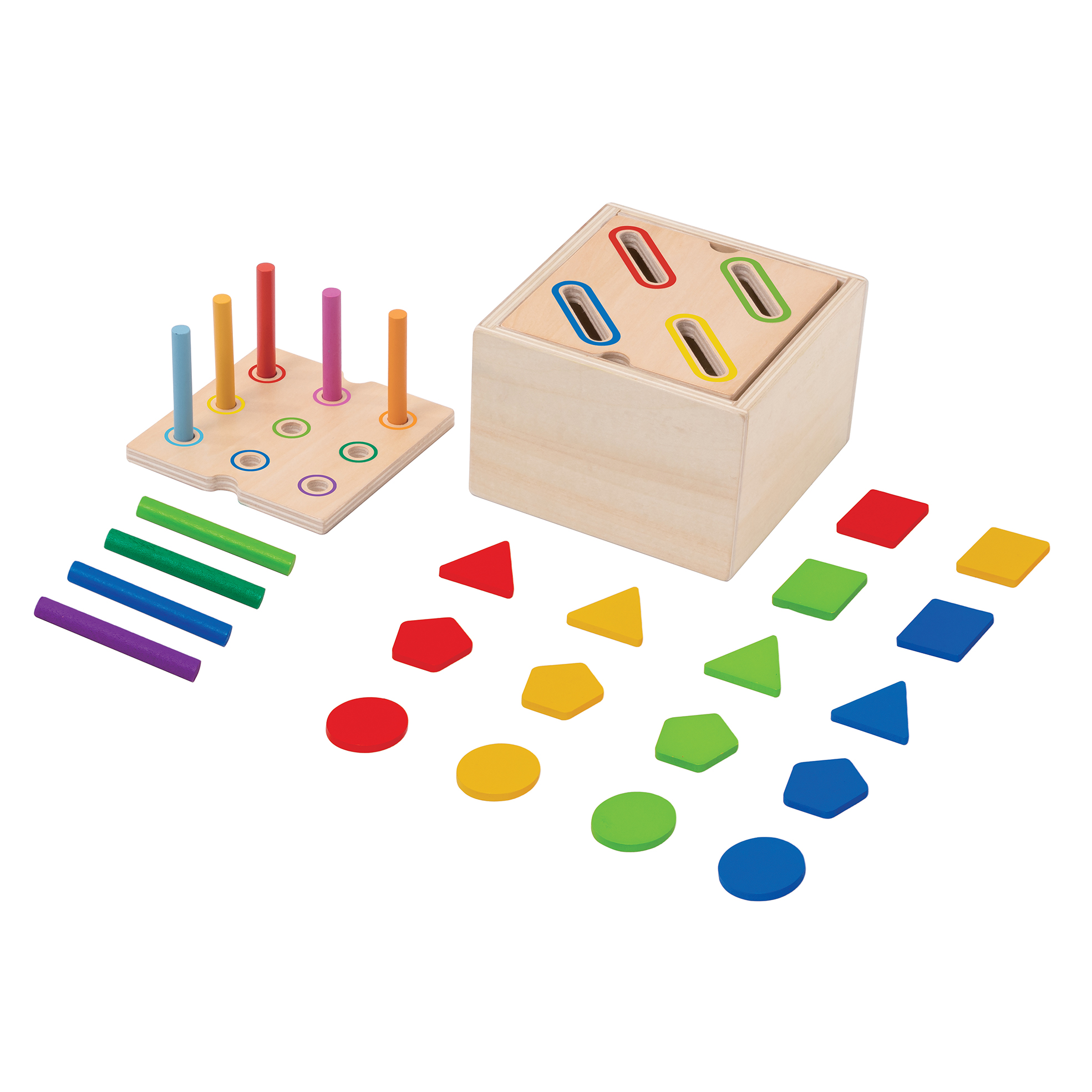 Lucky Baby Hi Pando HP109 Montessori Educative Learning Wooden Sorting Box