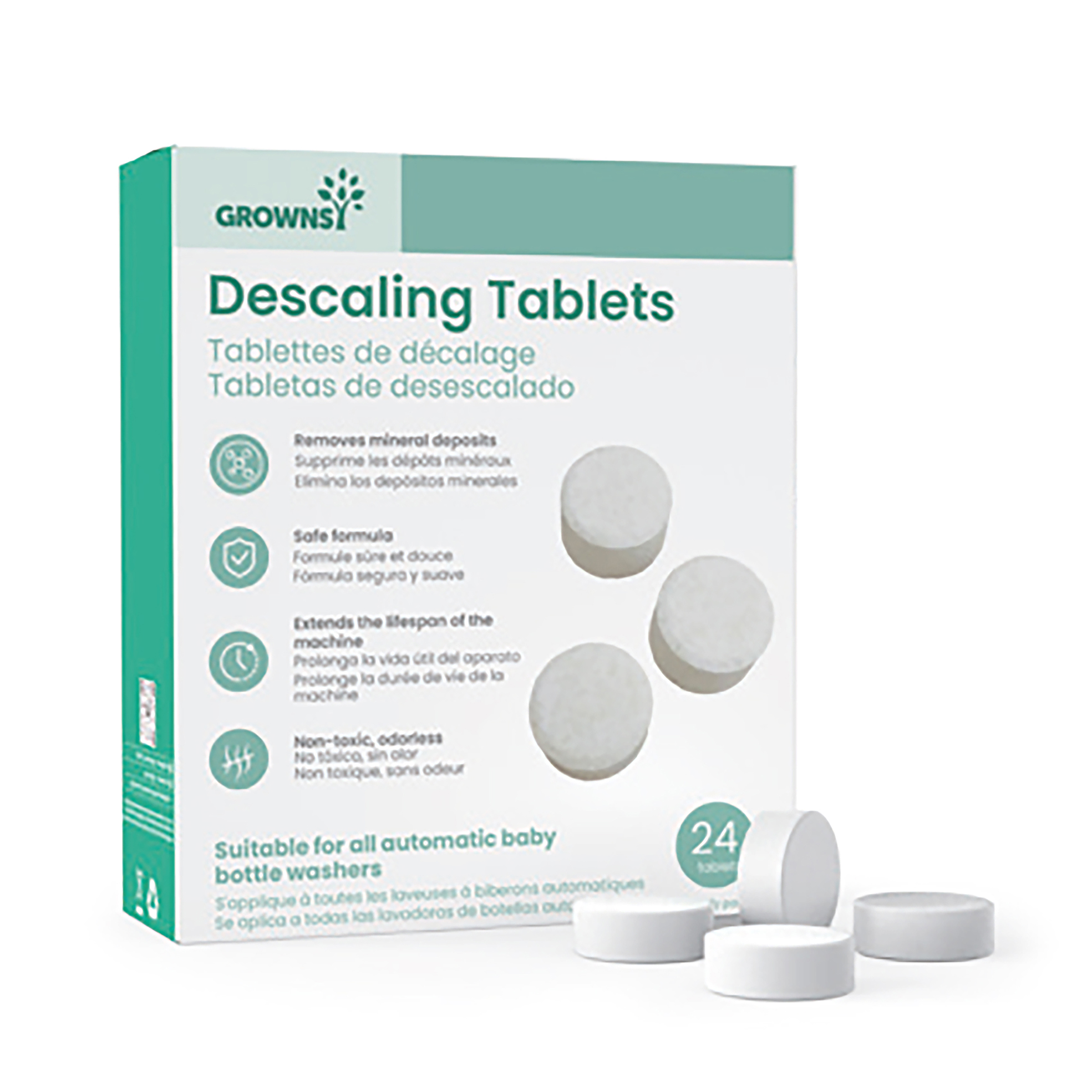 Lucky Baby Grownsy GR-24WT Descaling Tablets Descaler(24 Tablets)