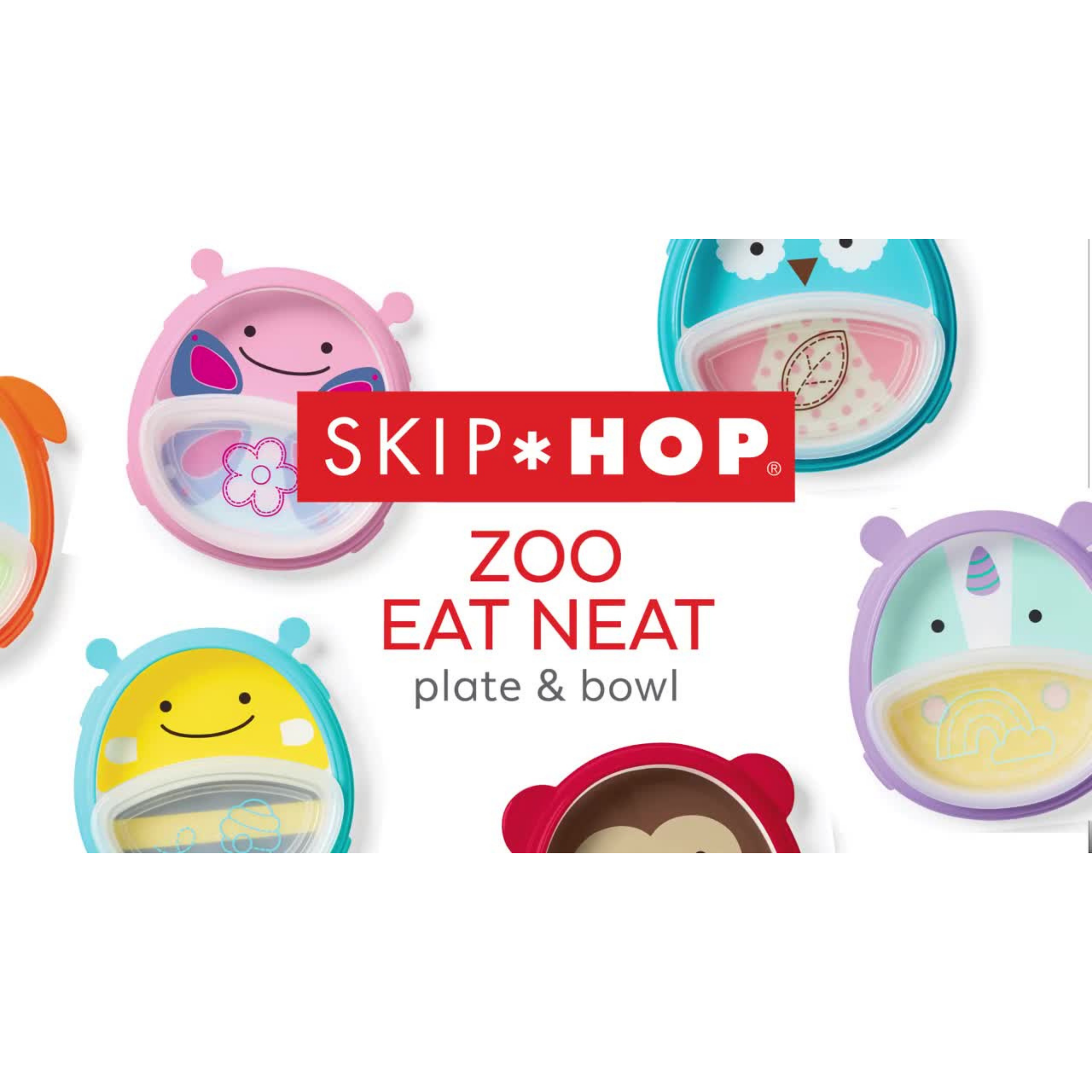 Skip Hop Zoo Eat Neat Plate & Bowl
