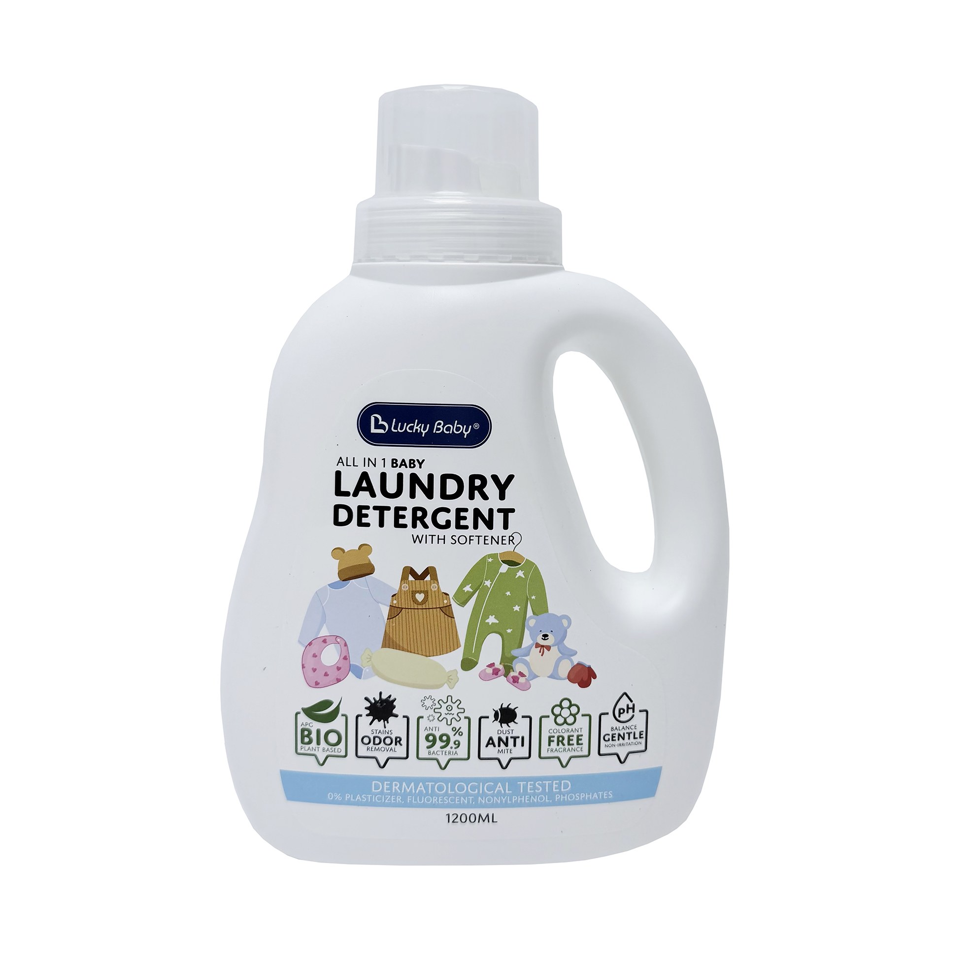 Lucky Baby 810125 All In 1 Baby Laundry Detergent With Softener