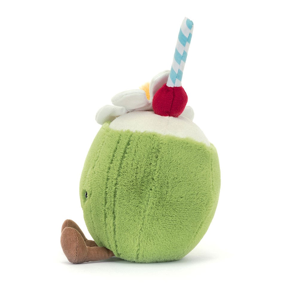  Aruba Coconut ぬいぐるみ ココナッツジュース　花 Jellycat Amuseables Aruba Coconut | Little Baby Singapore
