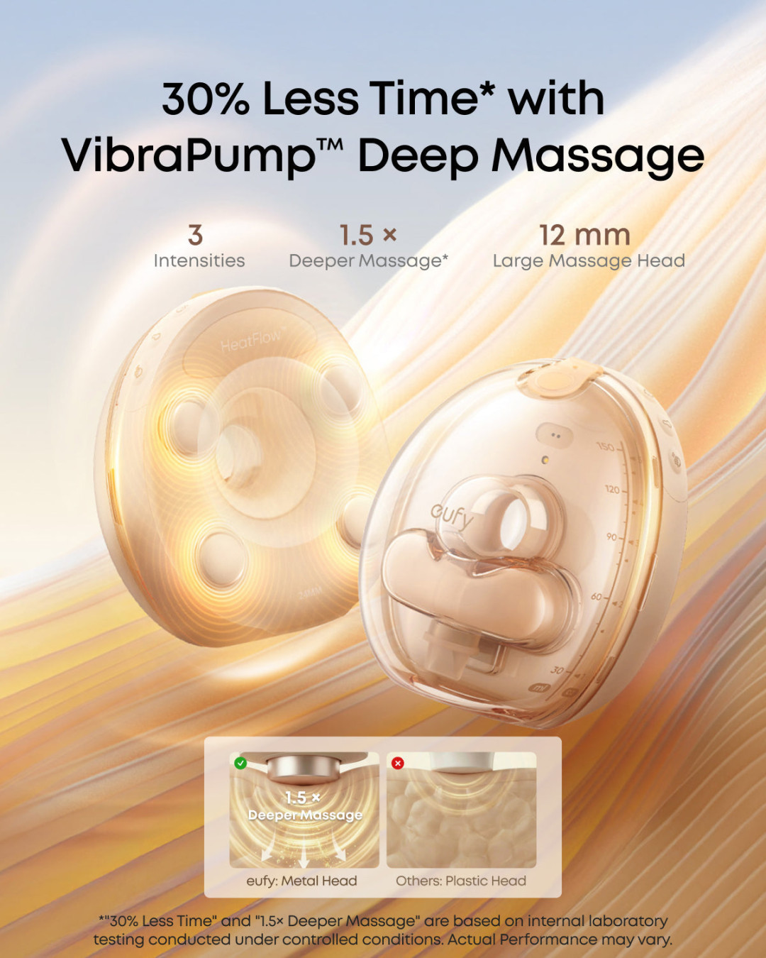 eufy S2 Pro VibraPump deep massage — 3 intensities, 1.5× deeper massage, 12 mm large head