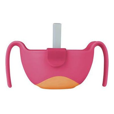 B.Box 3-in-1 Bowl and Straw - Strawberry Shake