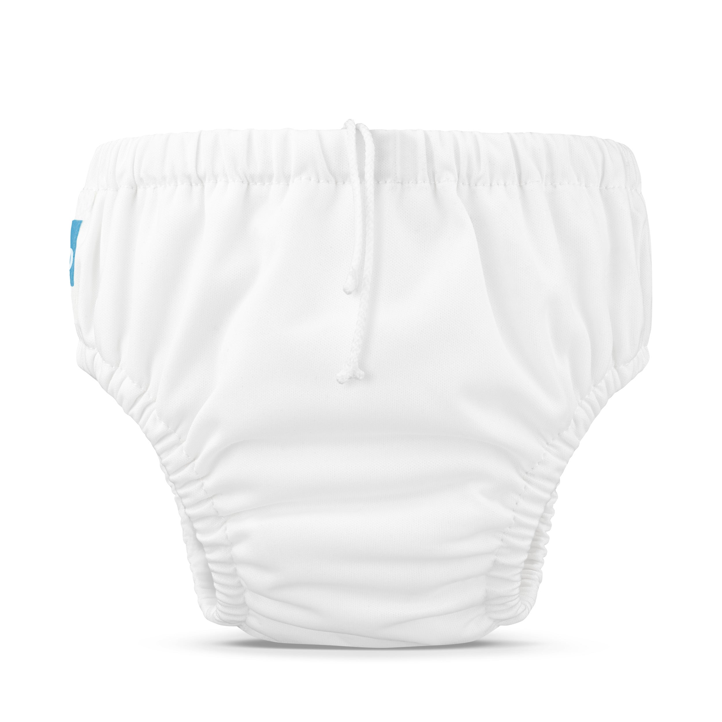 Reusable Swim Diaper Drawstring - White
