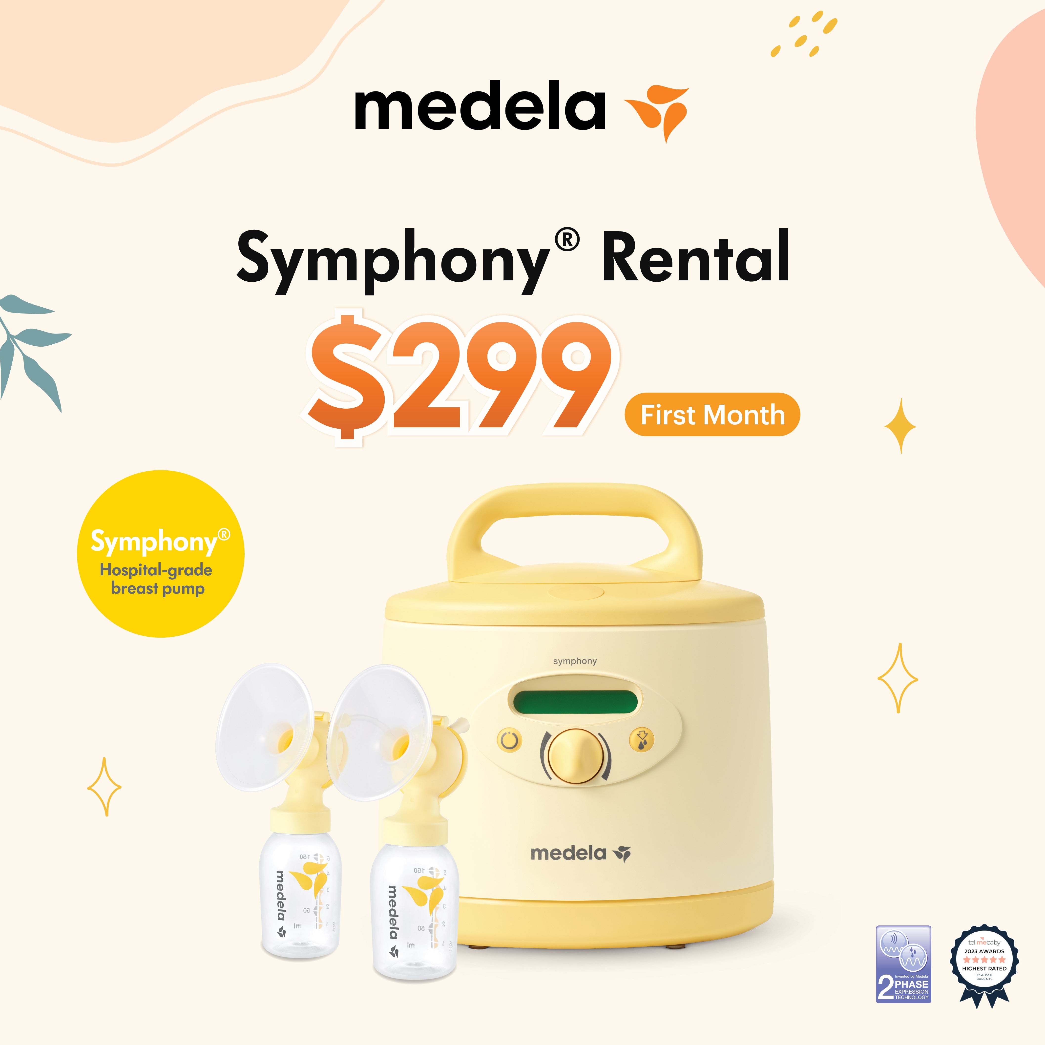 MEDELA Hospital Grade Symphony Breast Pump - First Month Rental Plan