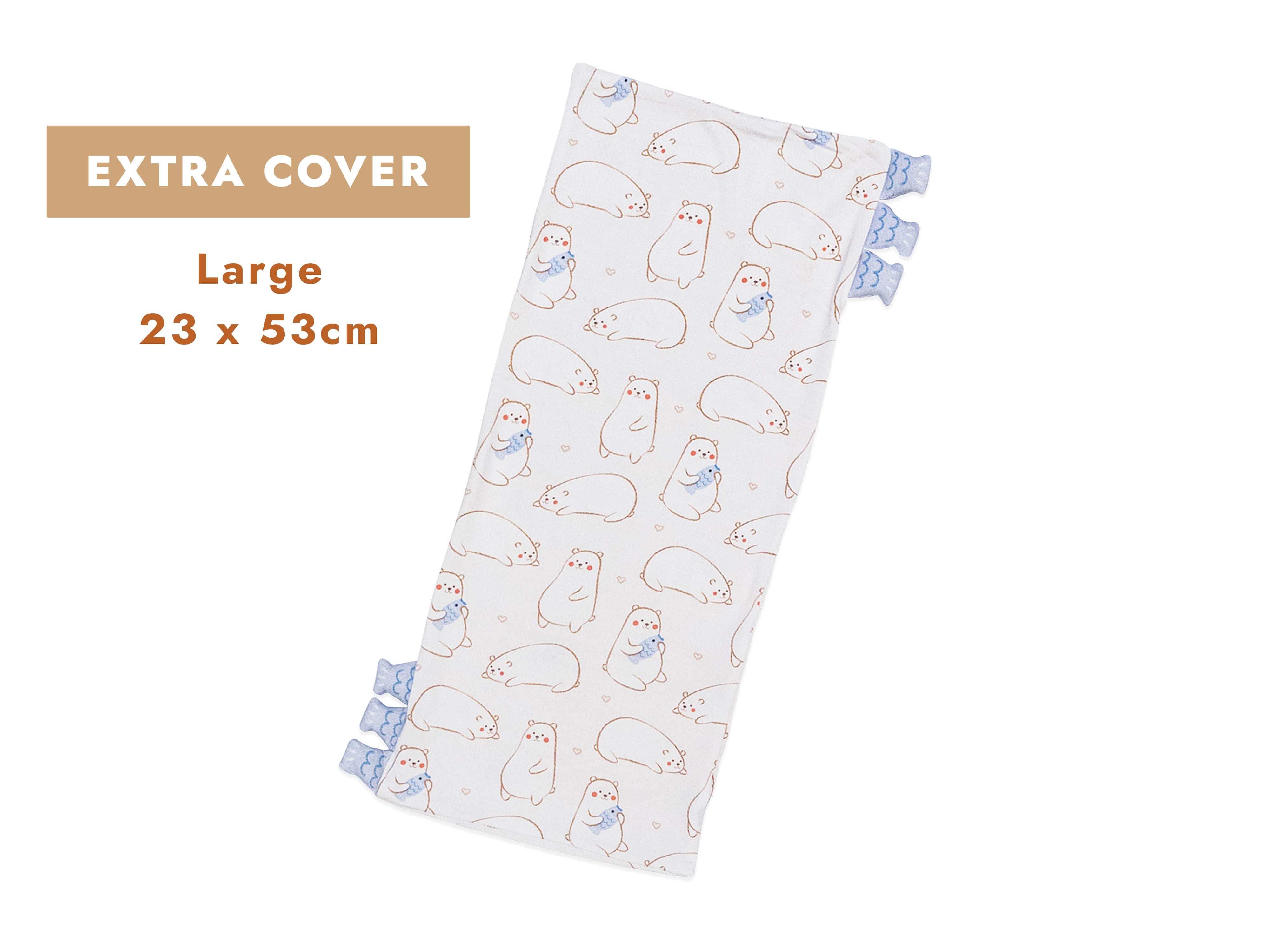 [EXTRA COVER] Cho Snuggy Buddy Pillow (Maru Bear: Large 23 x 53cm)