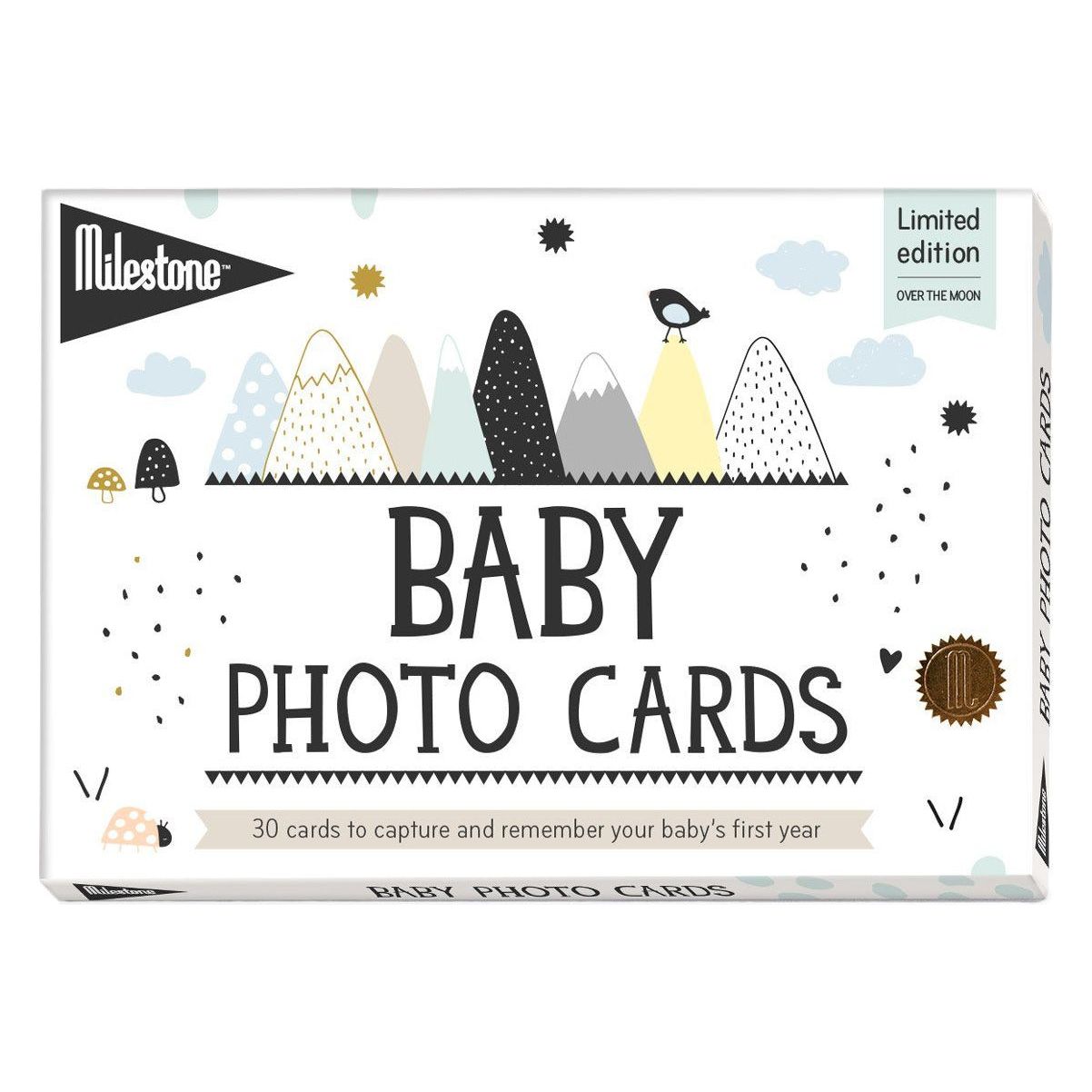 Milestone Baby Cards - Over the Moon
