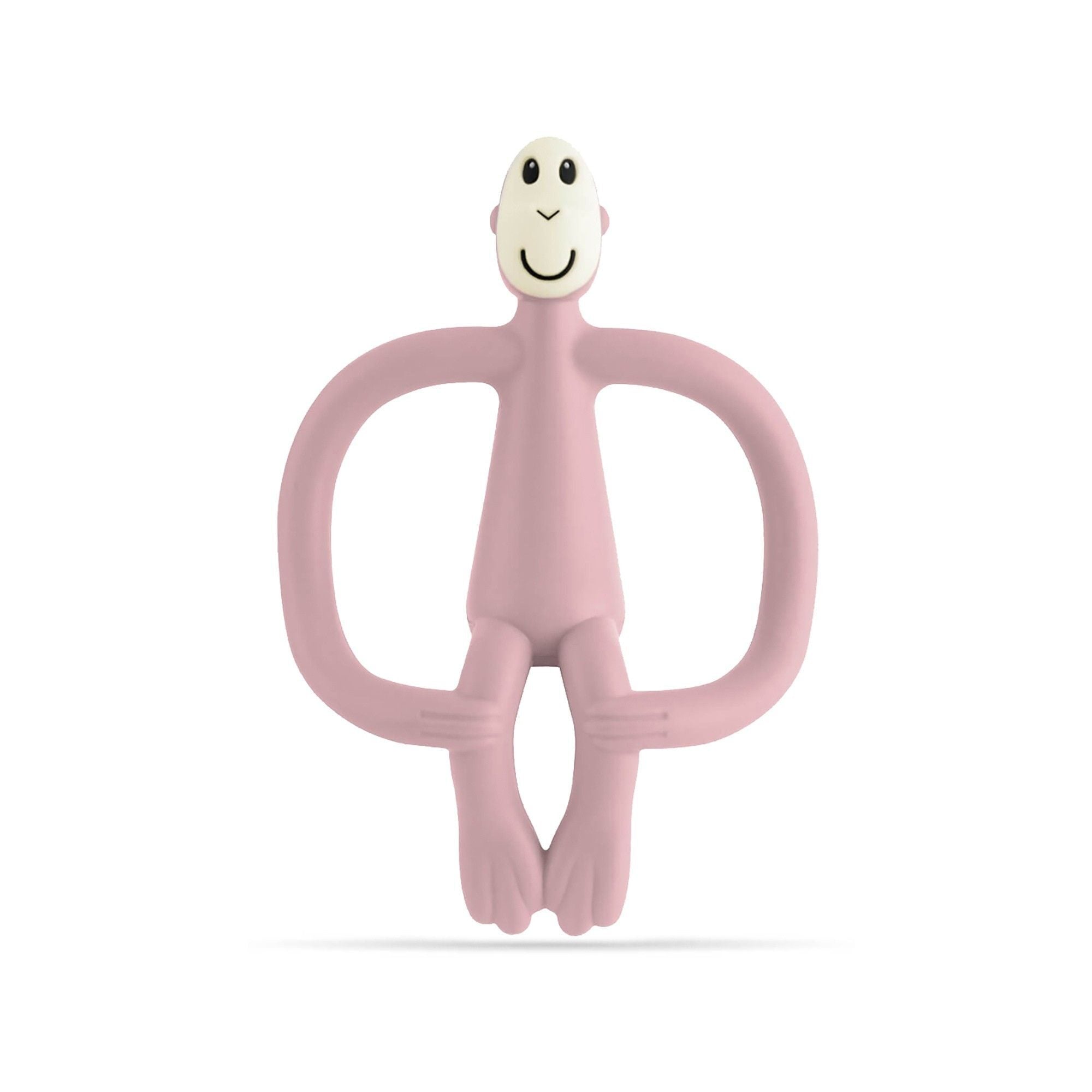 Matchstick Monkey Original Teething Toy with Tail - Dusty Pink