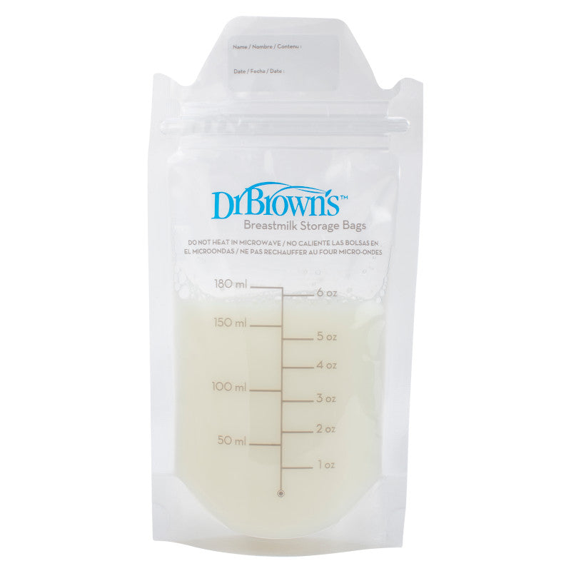 Dr. Brown's Breastmilk Storage Bags 180ml BPA-Free Durable Design