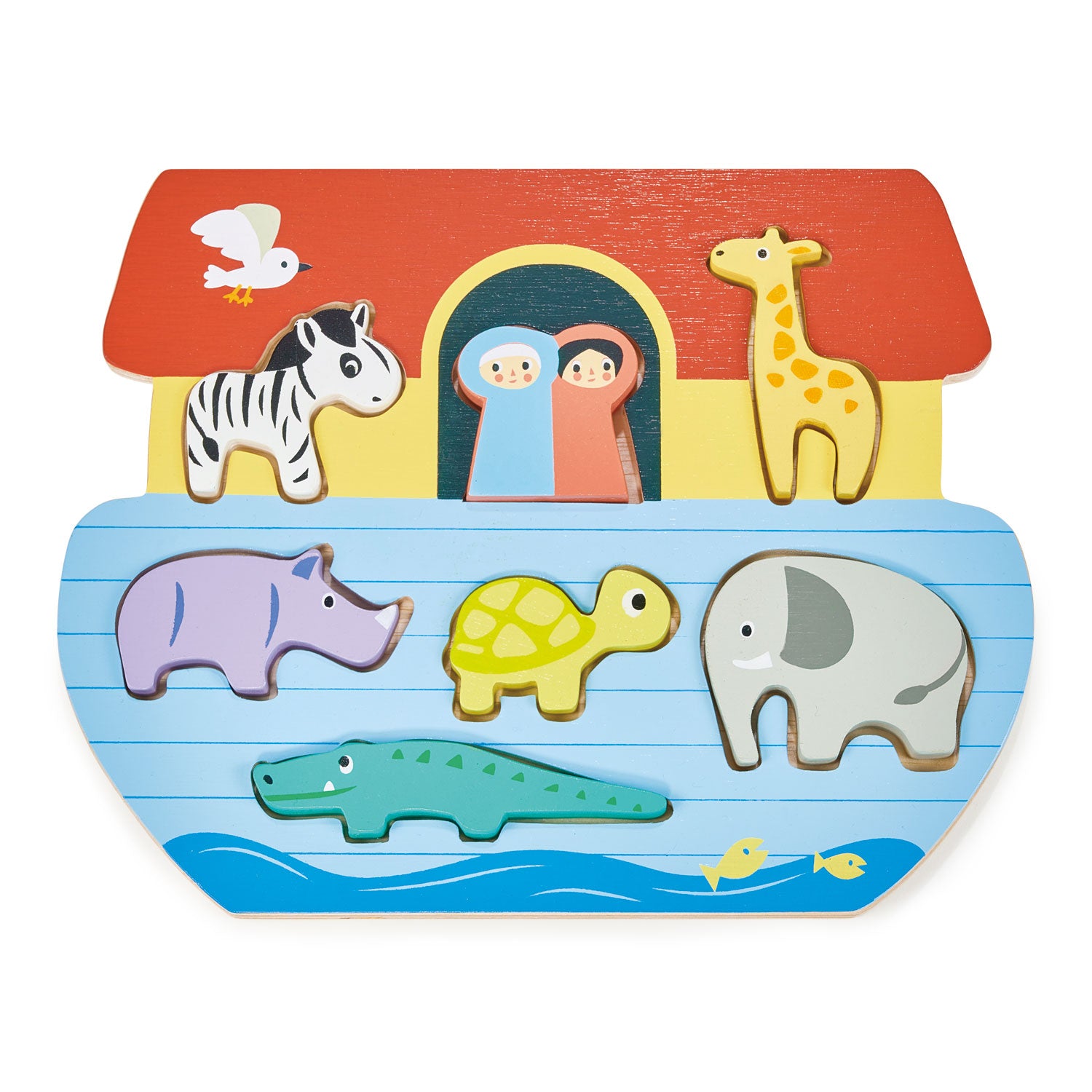 Mentari Toys Shape Sorting Ark Tray