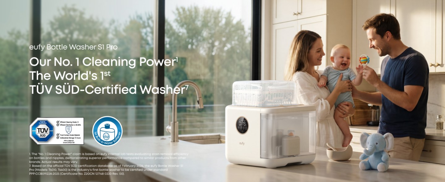 Eufy Bottle Washer S1 Pro — Our No.1 Cleaning Power with Advanced Cleaning System