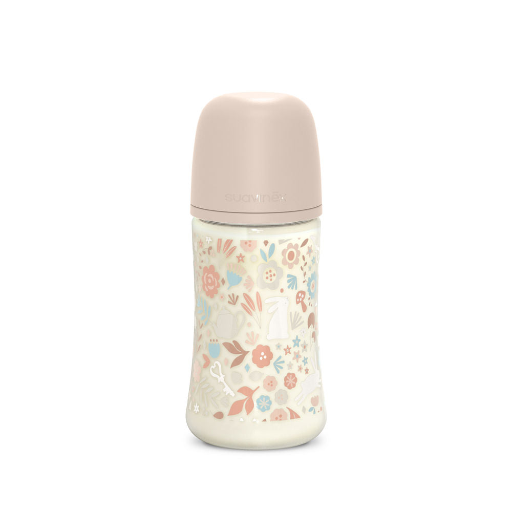 Suavinex Wonderland Baby Bottle SX Pro 270ml Medium Flow 3+ Months - Liberty Pink
