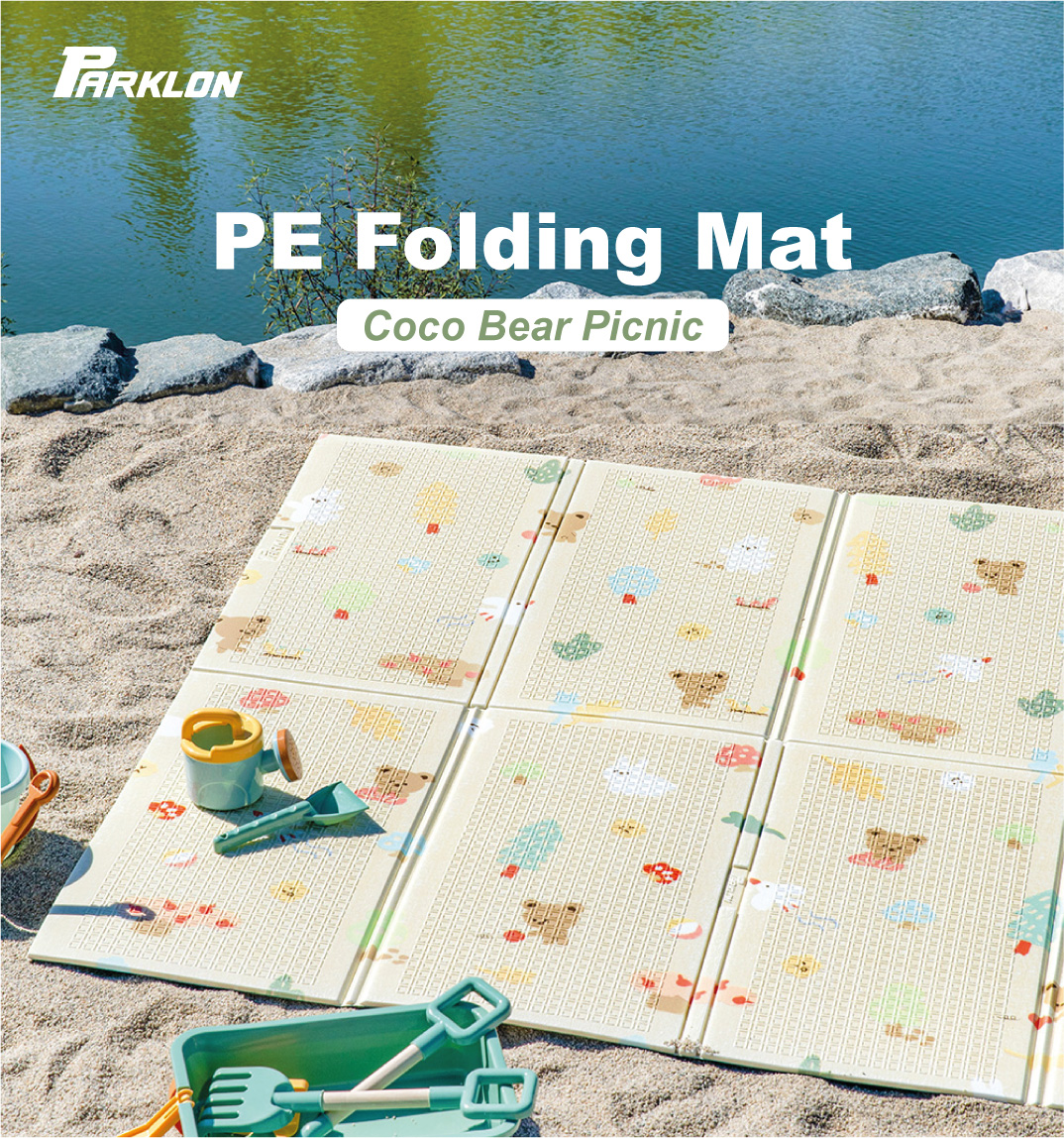 Parklon PE Folding Mat Coco Bear Picnic (NEW)