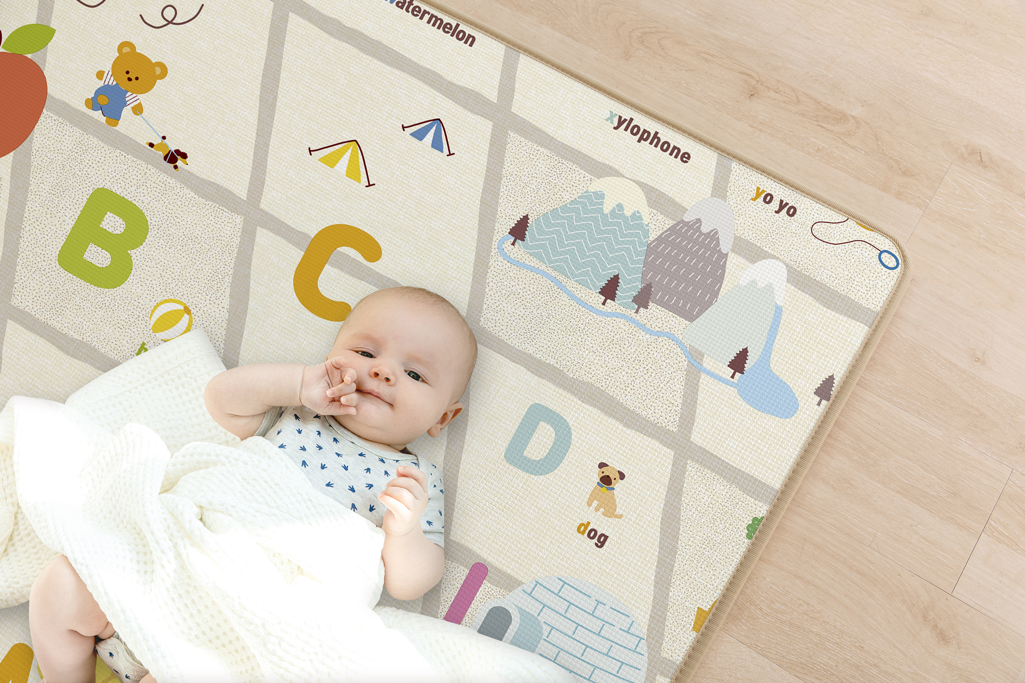 Parklon Single Sided PE Roll Mat English Village