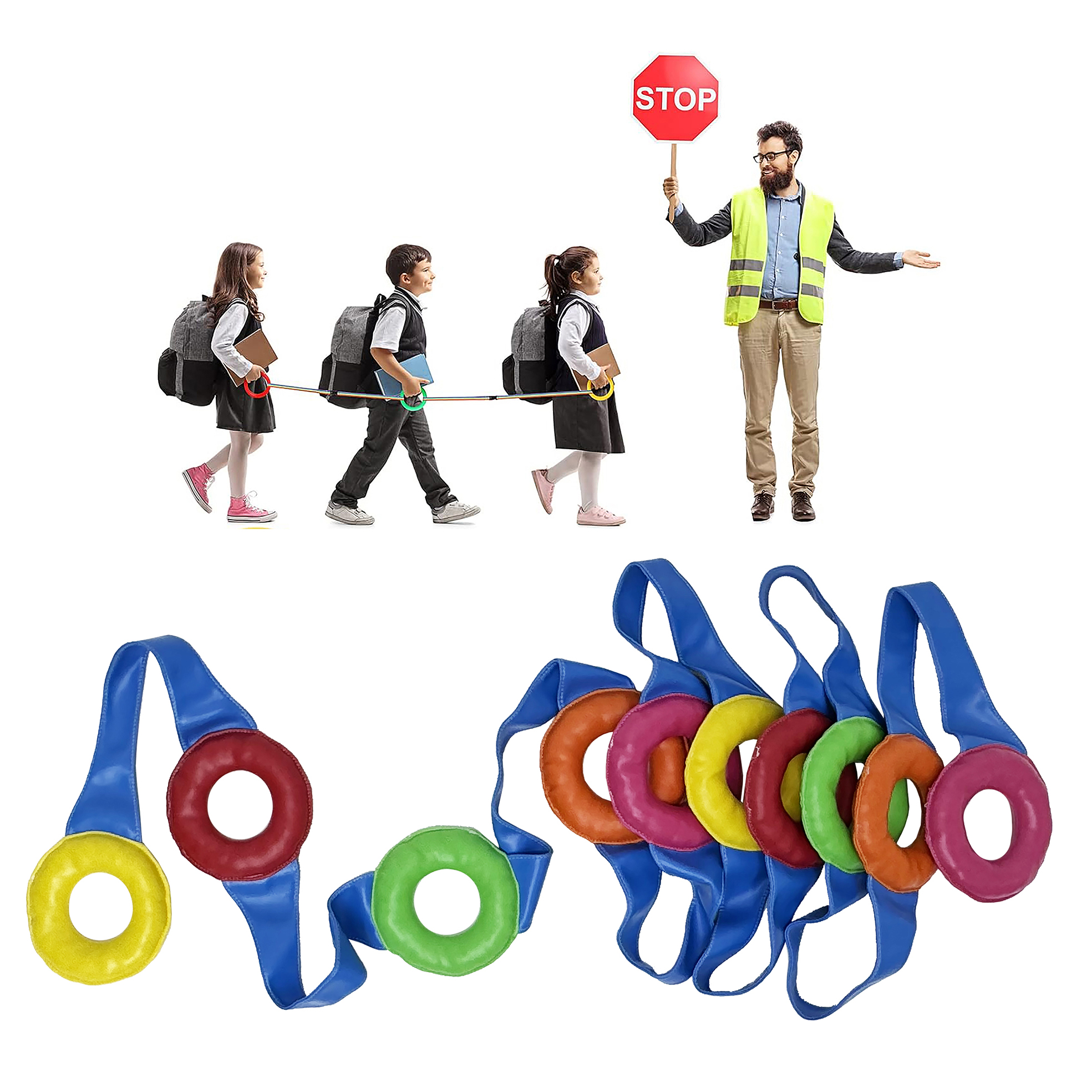 Lucky Baby 100820 Kindergarten Hold A Ring Walking Rope – Donut