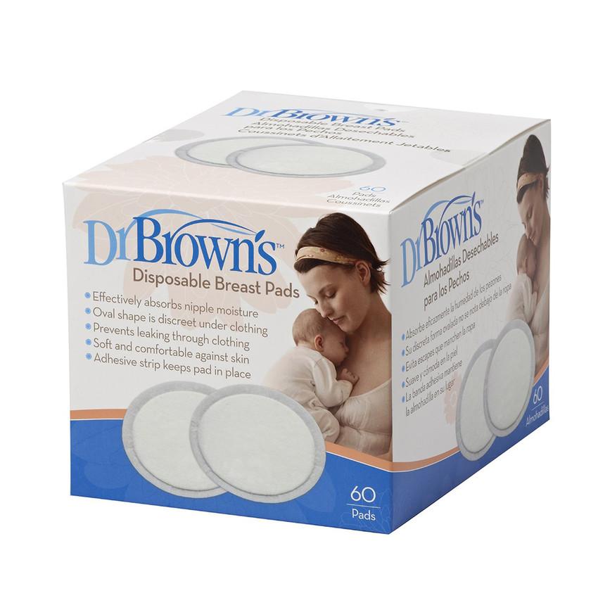 Dr Brown's Oval Disposable Breast Pads – 60 Pieces