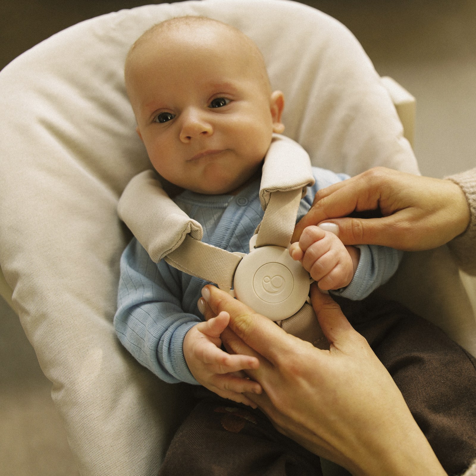 Stokke Tripp Trapp Newborn Set: Harness buckled and snug
