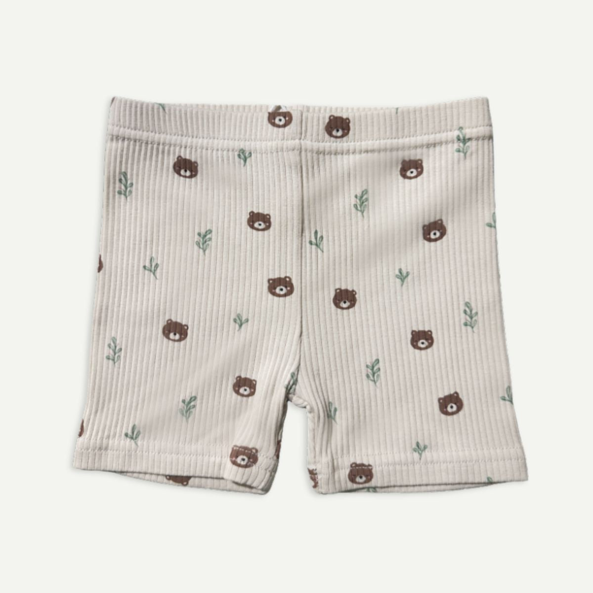 Elly Milley TENCEL™ Organic Cotton / Forêt Shorts - Woodland Bear