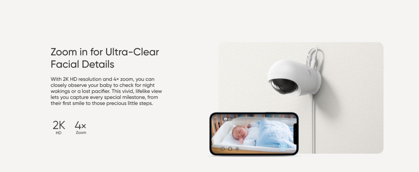 Eufy Baby Monitor E20 — Travel Made Easy with Plug-In or Battery Power