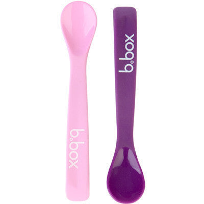 B.Box Baby Spoon (Pink/Purple Pack)